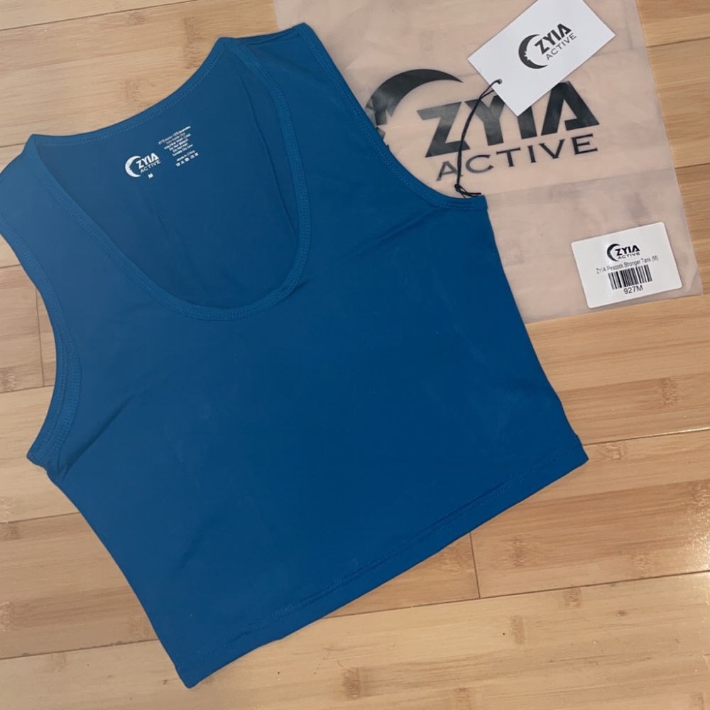 ZYIA Green High-Neck Stronger Tank Never Worn